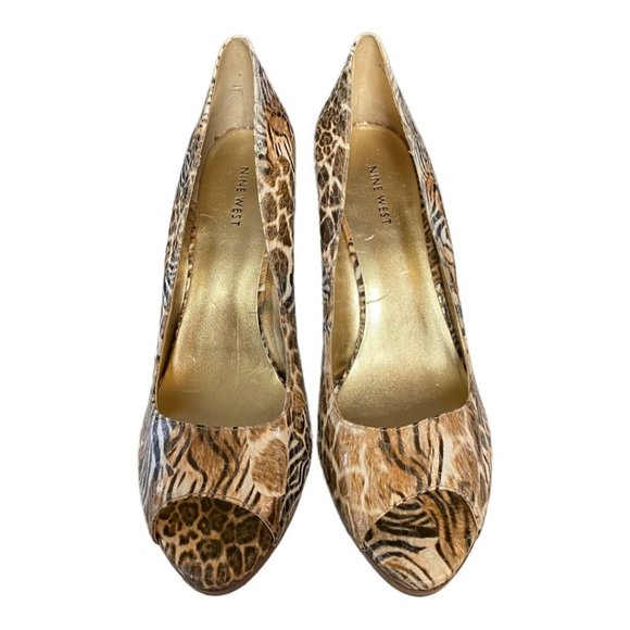 NINE WEST: NEW ZUKI Peep Toe Heels/Pumps Size 11 - Picture 3 of 8